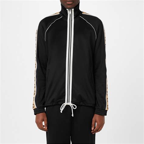 black gucci track suit|Gucci ribbon tracksuit top.